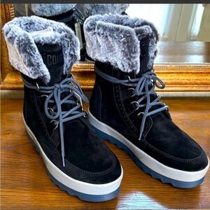 Cougar gray suede boots size 7